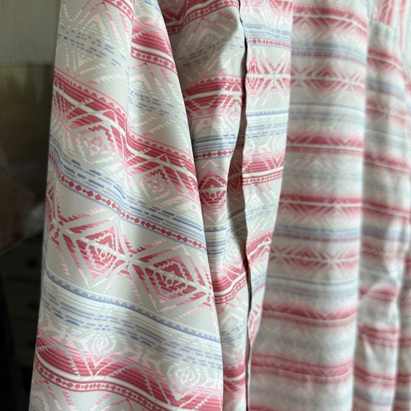 Ariat TEK Men's 2XL Long Sleeve Southwestern Print Button-Up Shirt Sweat Wicking - Picture 10 of 14